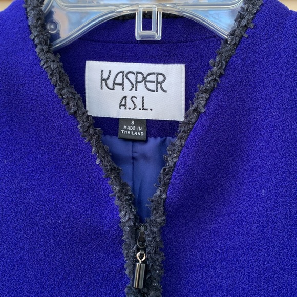 Jasper ASL Royal Blue Zipper Jacket, 8 - Picture 2 of 7